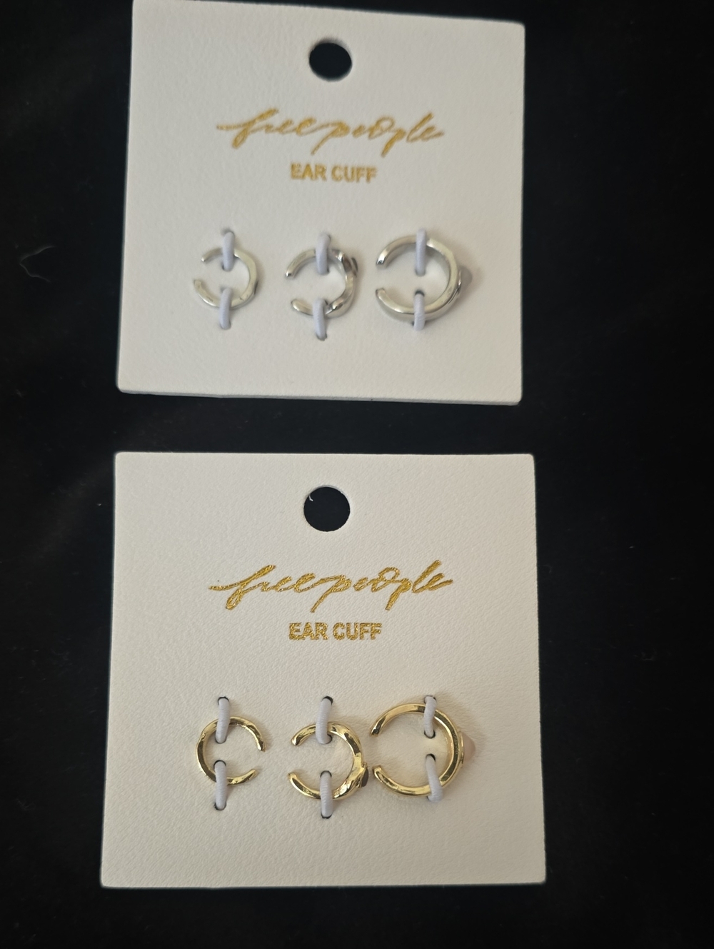 Free People Gold and Silver Ear Cuff Set 6 Units